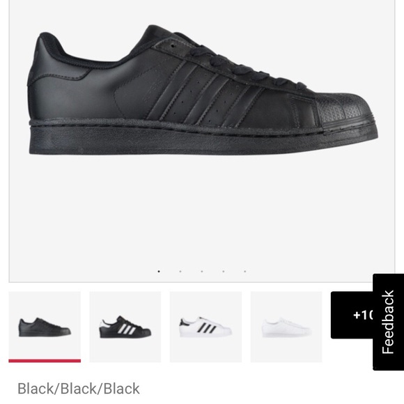 black on black adidas shoes